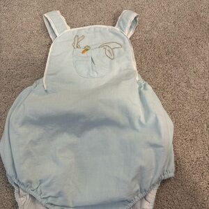 Sophie & Lucas baby boy Easter bunny bubble romper